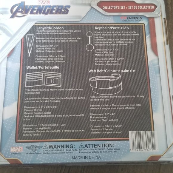Licensed Marvel Set (Wallet, Web Belt, Keyring, Lanyard) - Picture 3 of 4